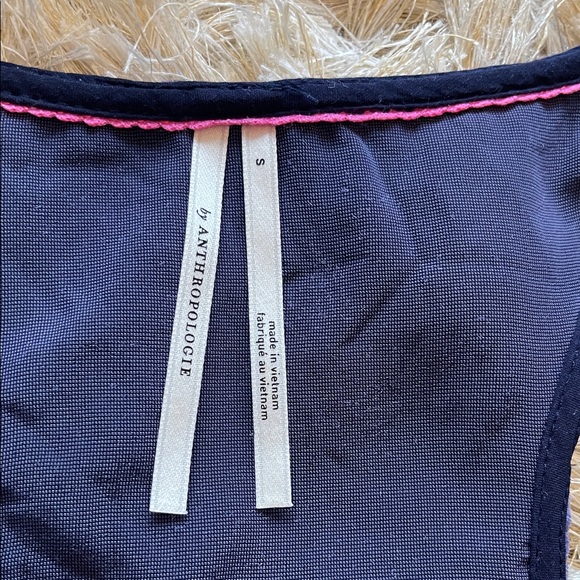 Anthropologie Elegant Navy Velvet Women's Top - Picture 2 of 7